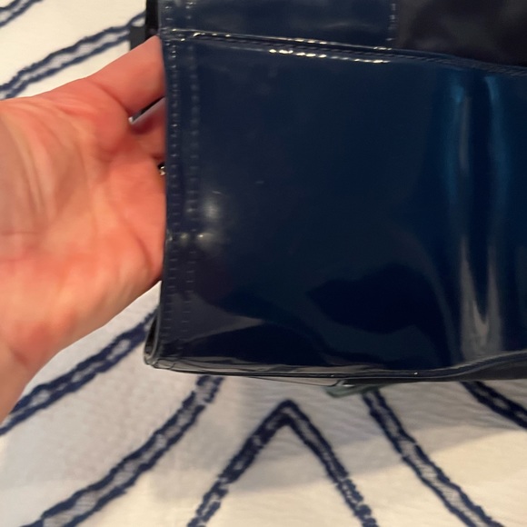Tory Burch nylon  and patent navy tote - Picture 10 of 10